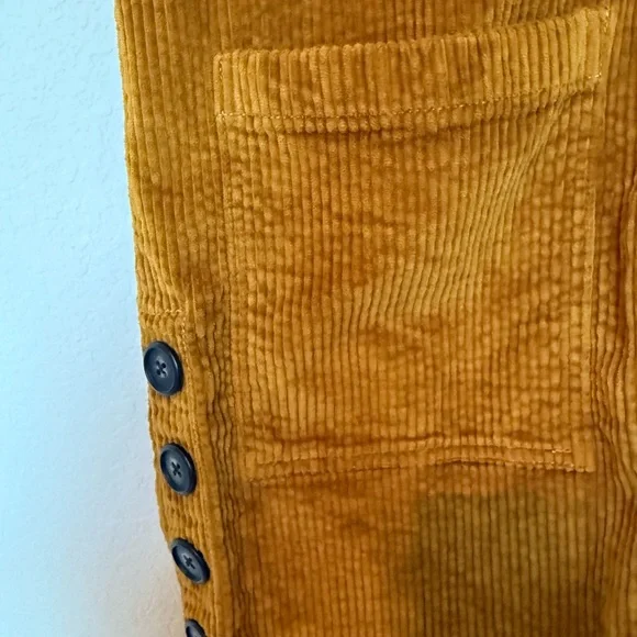 NWT Madewell Oversized Corduroy Button-Accent Mini Dress - Picture 8 of 13
